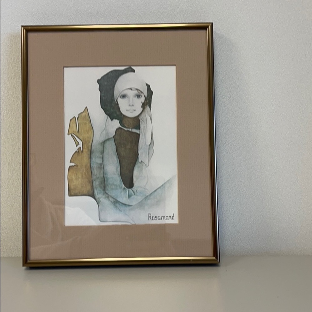 SALE! “Simone” by Christine Rosamond. Framed Art.